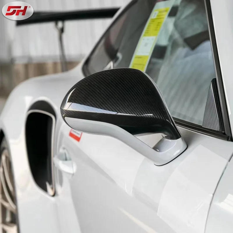sport-style replaceable carbon fiber mirror cover mirror case side mirror cover for Carrera 991.1 991.2 cayman boxster 981GT4