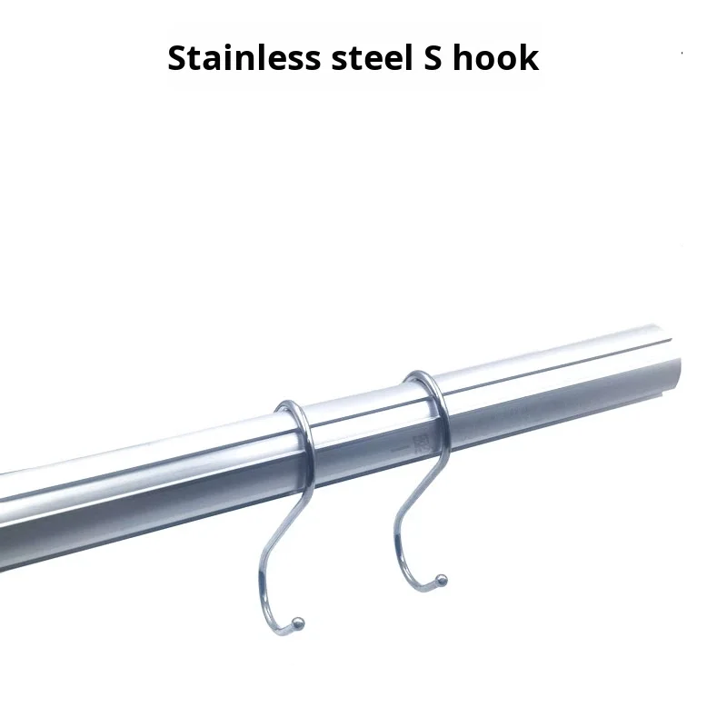product stainless steel s hook 28mm third generation aluminum alloy grade 1000 series lean pipeline rod profile accessories metal-13