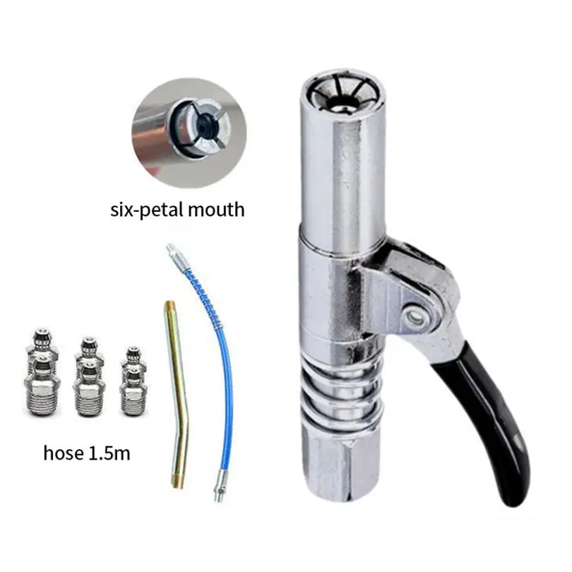 Hot Sale Grease Gun Coupler Connector For Oil Tube - Buy Grease Gun ...