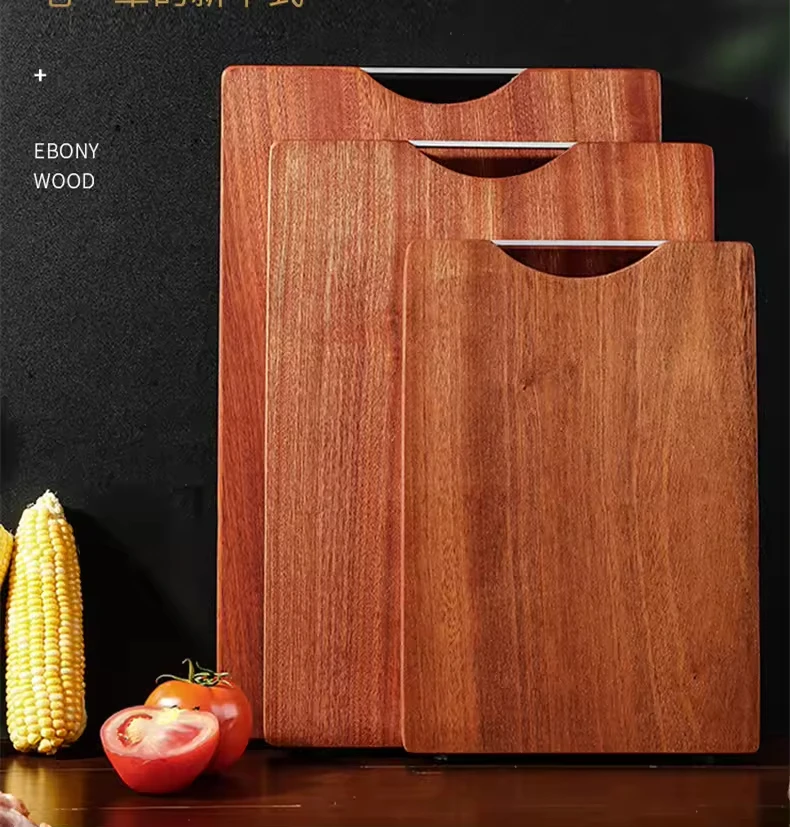 Large Ecofriendly Anti Bacterial Kitchen Rectangle Thick Ebony Wood
