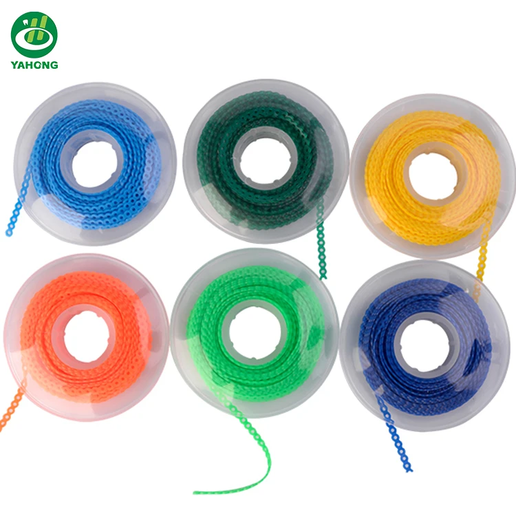 Dental Orthodontic Bands Super Elastic Ligature Tie Colorful Power