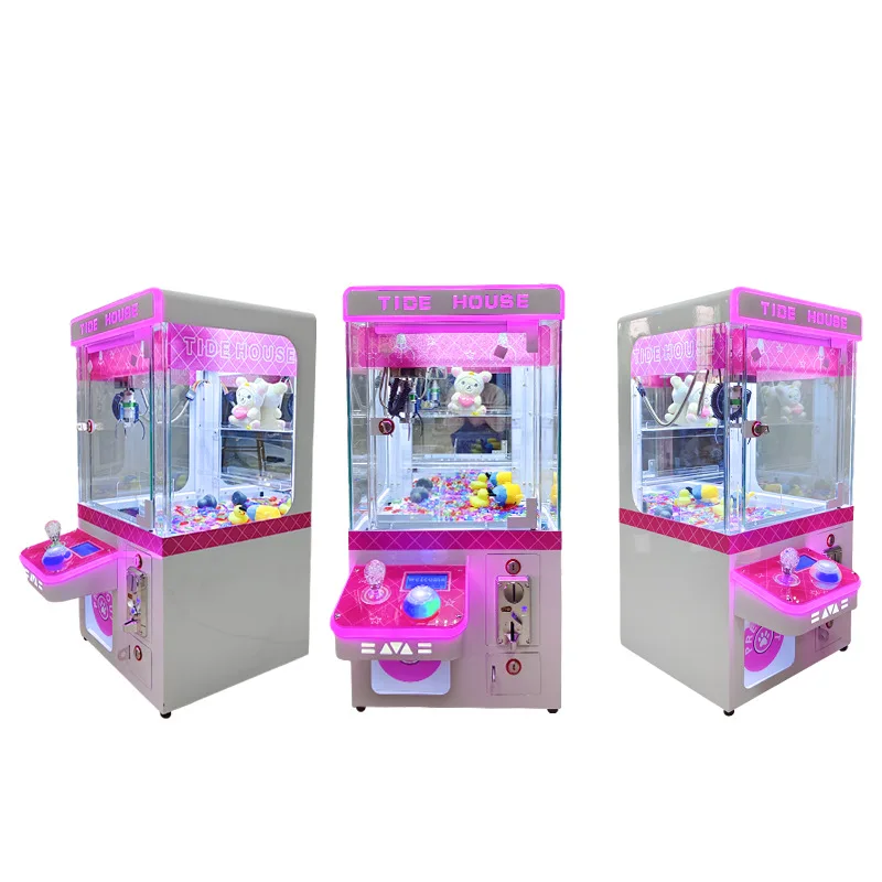 Small Customizable Home & Commercial Arcade Claw Crane Popular Coin Operated Doll Entertainment Game Console