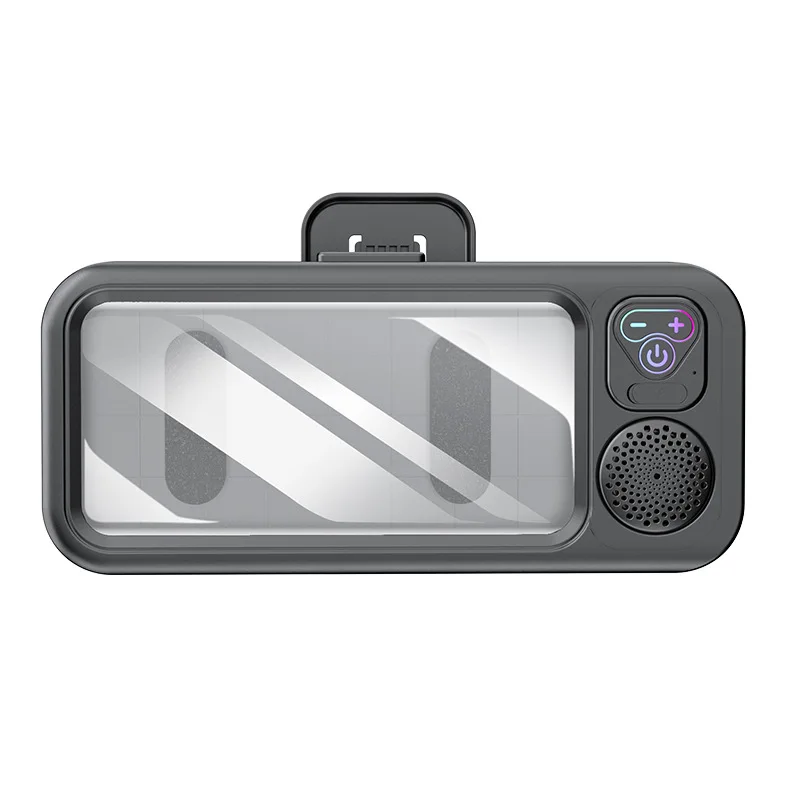 Phone Mount Waterproof Bathroom Phone Holder / Phone Case with Built-in BT Speaker, IPX5, 500-800mAh, Portable Speaker