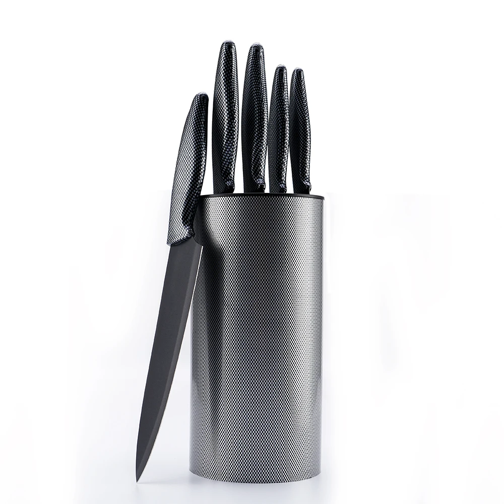 Professional Kitchen Stainless Steel Knife Set With Knife Block - Buy