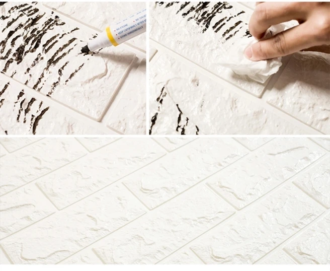 Easy Peel And Stick Wall Border,Self Adhesive 3d Foam Baseboard