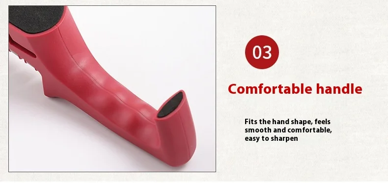 Three-Stage Ceramic Diamond Knife Sharpener - Handheld Kitchen Tool