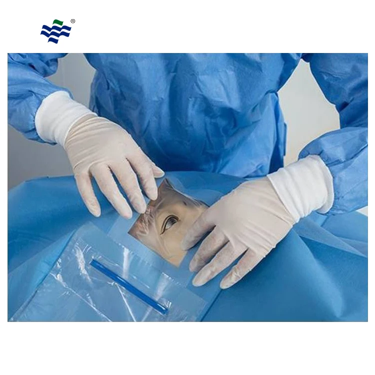 Oem Ophthalmic Nonwoven Surgical Eye Drapes Disposable Medical Drape
