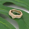 Best selling brass hamsa ring in set clear jewelry wholesale