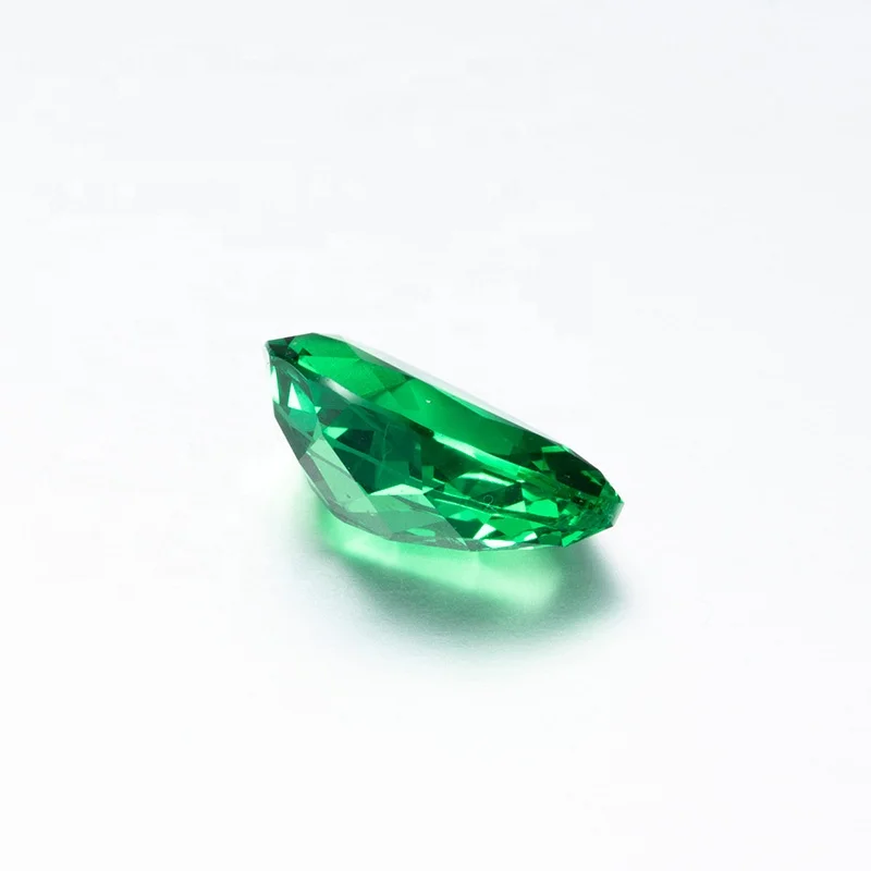 Wholesale price emerald rough swat gem stone pear shape lad created emerald (4).jpg