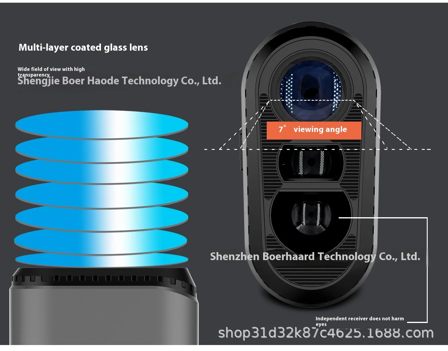 Factory Direct Outdoor Camouflage Laser Rangefinder Telescopic Angle & Speed Altitude Measurement Tool
