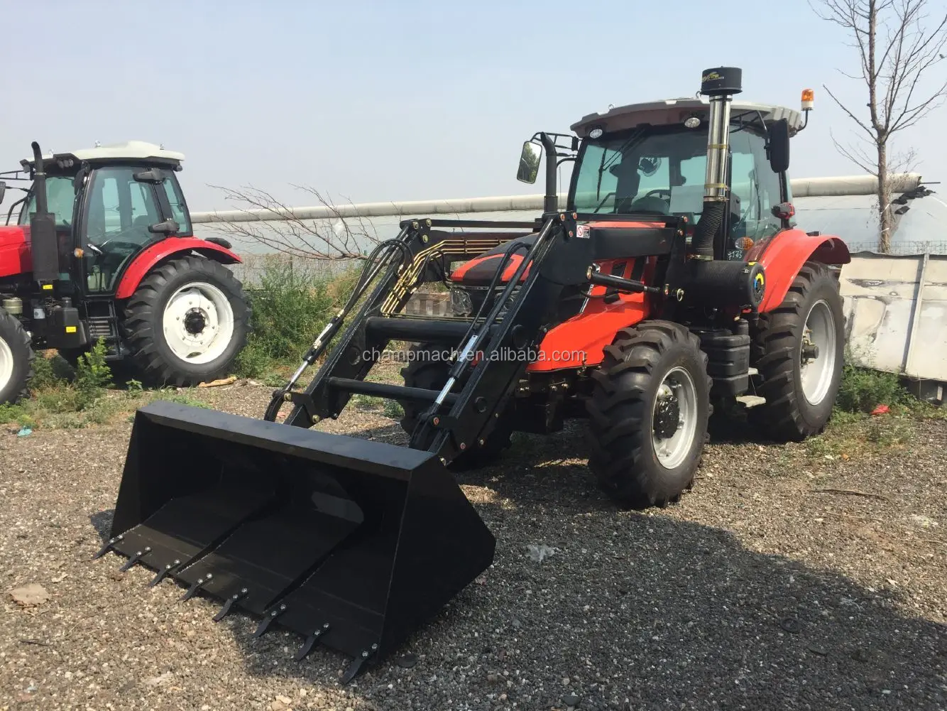 Cheap Best 100180hp Farm Tractors With Front End Loader And Back Hoe