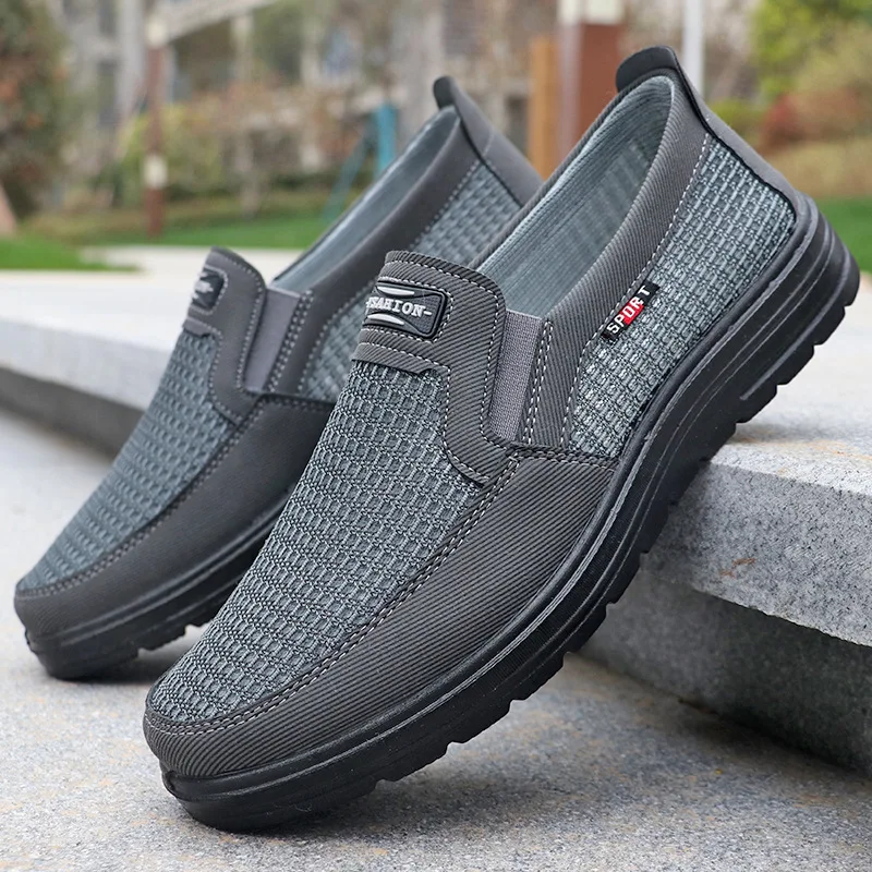 Breathable slip fashion on shoes mens