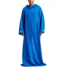 2019 Hot chain suppliers 100% polyester snuggie blanket with sleeves