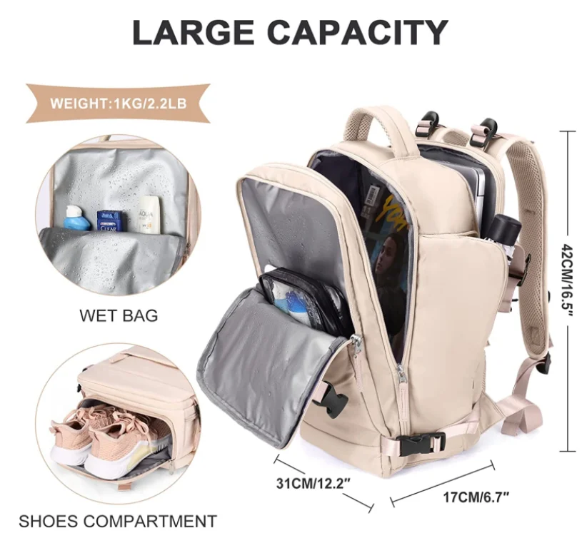 2023 Factory Custom Amason Hot Backpack Airplane Laptop Travel Backpack Pink Backpack Buy