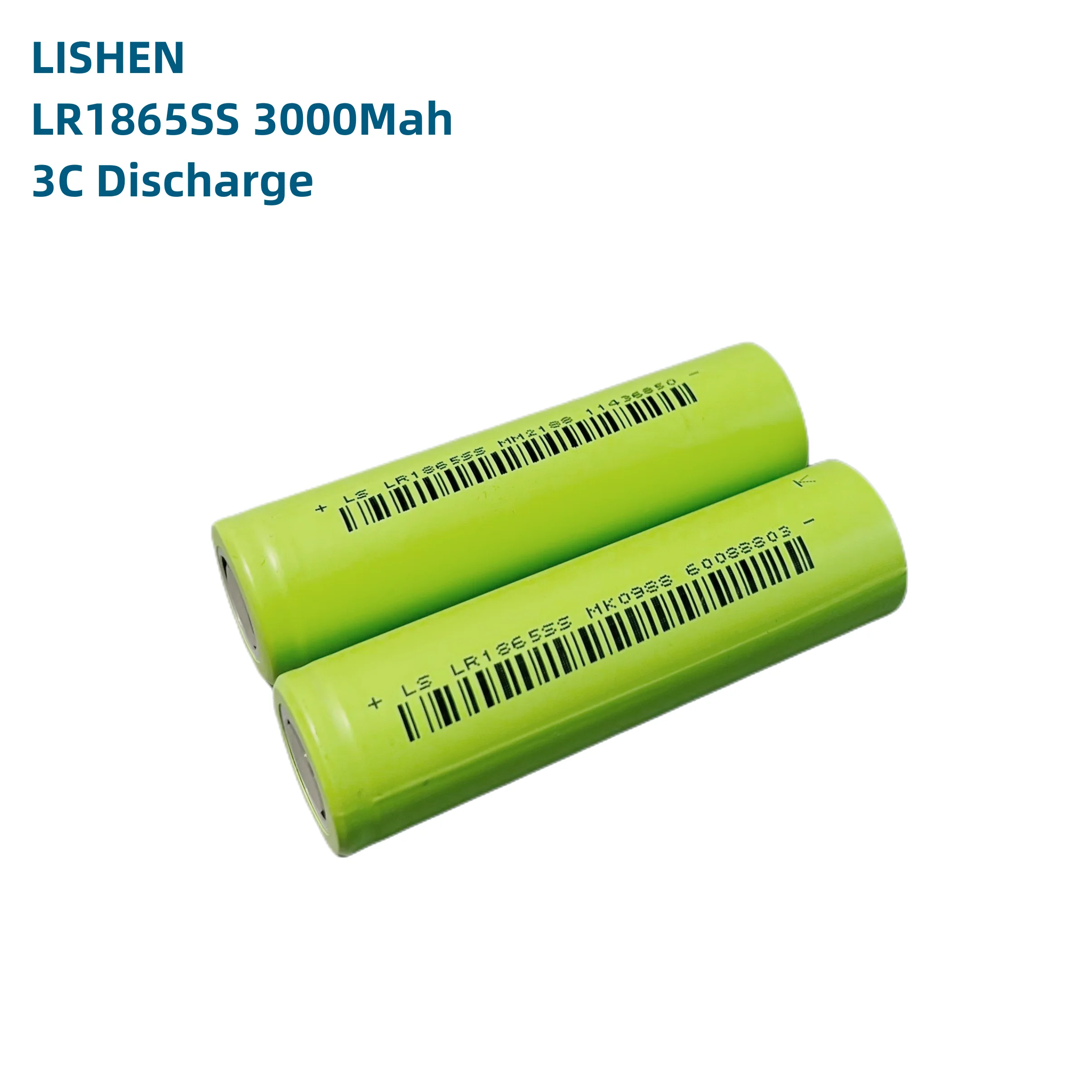 LISHEN 18650 LR1865SS 3.7V 3000mAh Lithium Ion Rechargeable