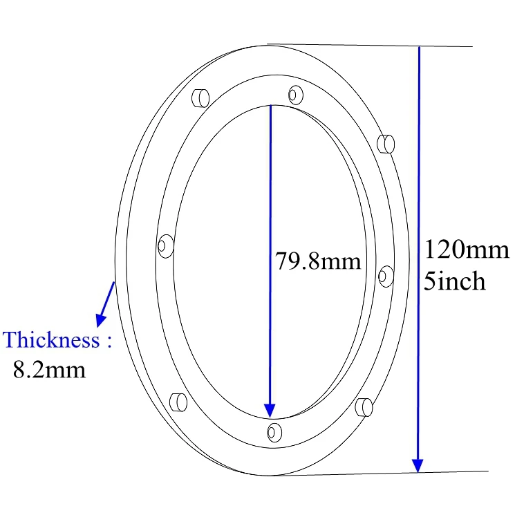 Base De Mesa De Comedor De 5 Pulgadas,120mm,360 Grados,Giratoria