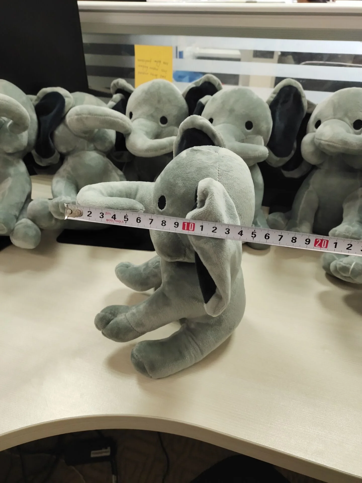 gray elephant plush