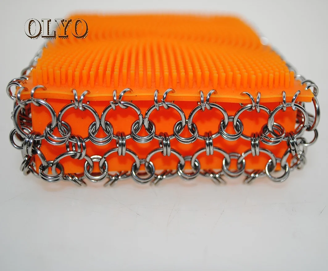 316 Stainless Steel Cast Iron Cleaner Chainmail Scrubber For
