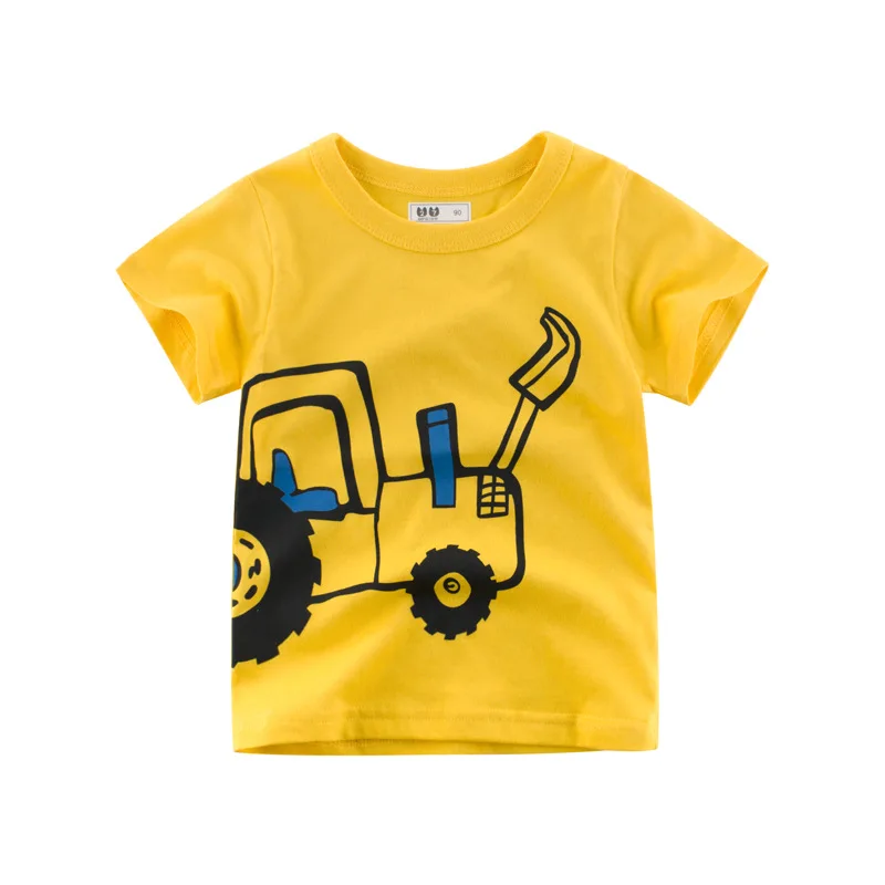 
100% cotton cartoon designs printing baby boy t-shirt 