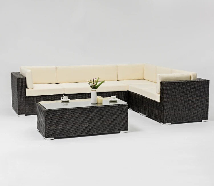 Excellent Quality Outdoor Patio Furniture Wicker Coversation Beige Sofa Set For Backyard.jpg