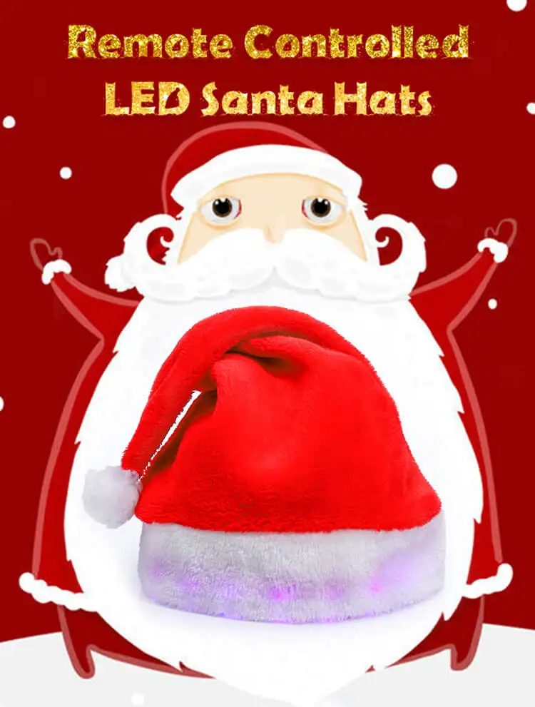 lighted christmas hats for adults