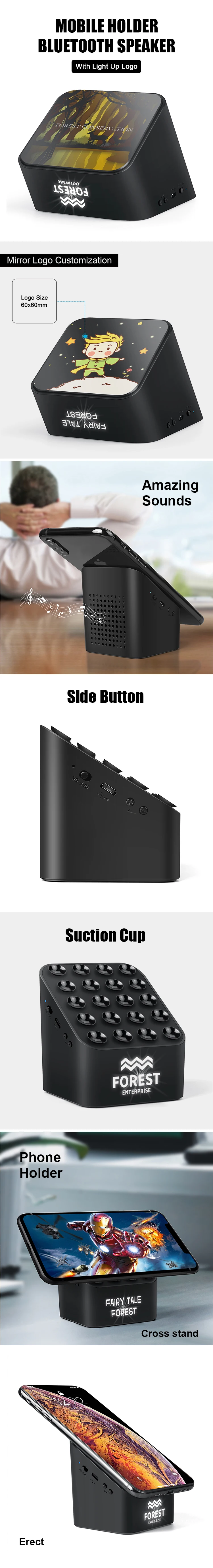 Best Seller High Quality Sound Portable Bluetooth Wireless Speaker, Pormo Gifts Mini Speaker With Led - ANKUX.COM