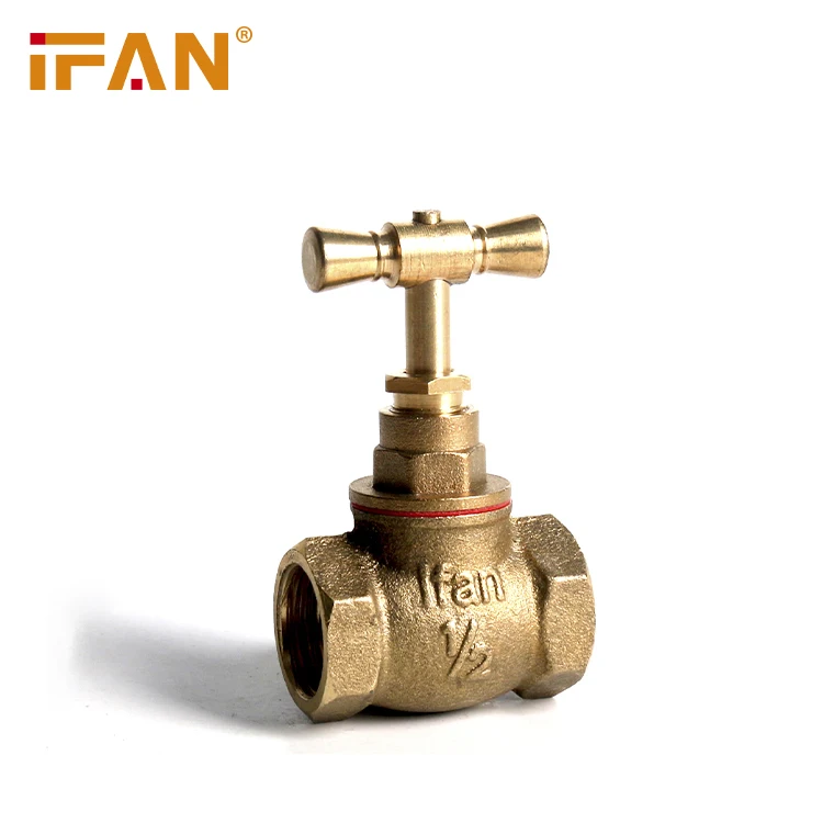 1Pcs 1/2" 3/4" Brass Water Heater Wall Mounted  Water Stop Cock Isolating Valve 