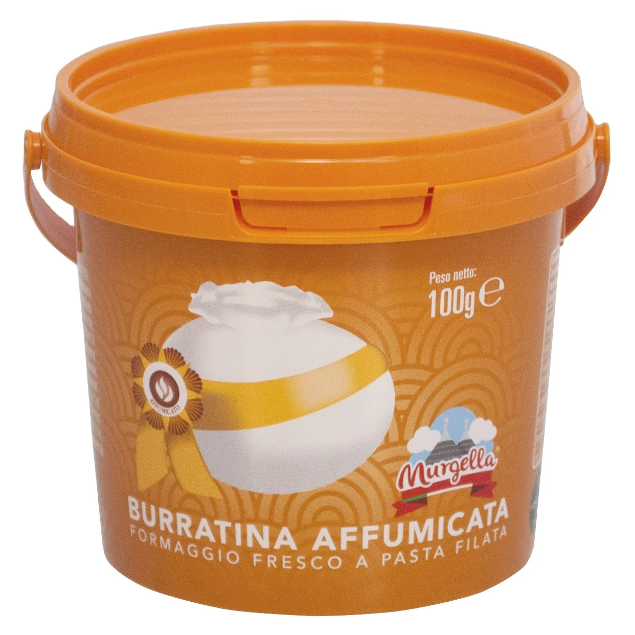 
Murgella - Smoked burrata 100g - Italian soft cheese - Vegetarian mozzarella 