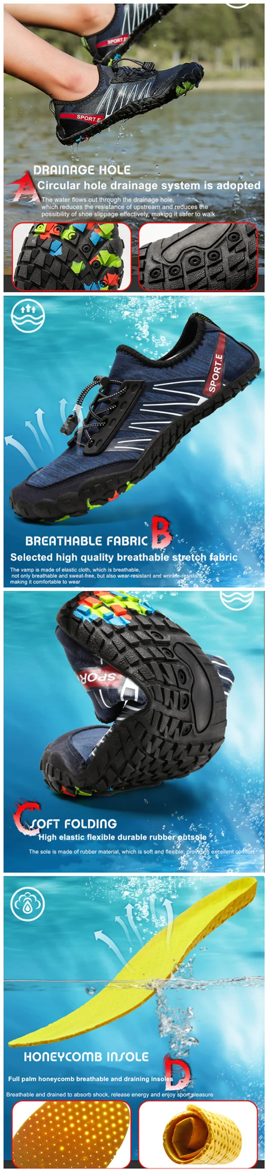 rubber shoes for water sports