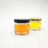 30ml 40ml 1oz mini disposable takeaway food storage glass honey jars containers with metal lid