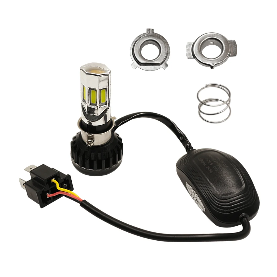 COB Car Motorcycle Headlight Bulb High LowH4 HS1 BA20D P15D H6 3500LM 35W White Headlamp For All Motorbike Motorcycle 6COB 6000K