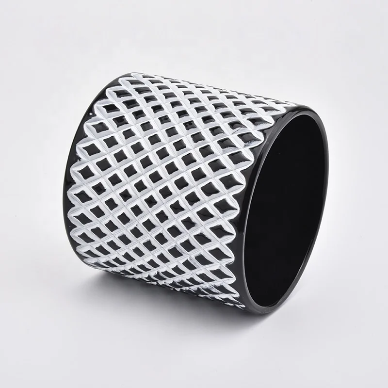 Handmade cylinder candle holder glass votive candle jars home decoration use