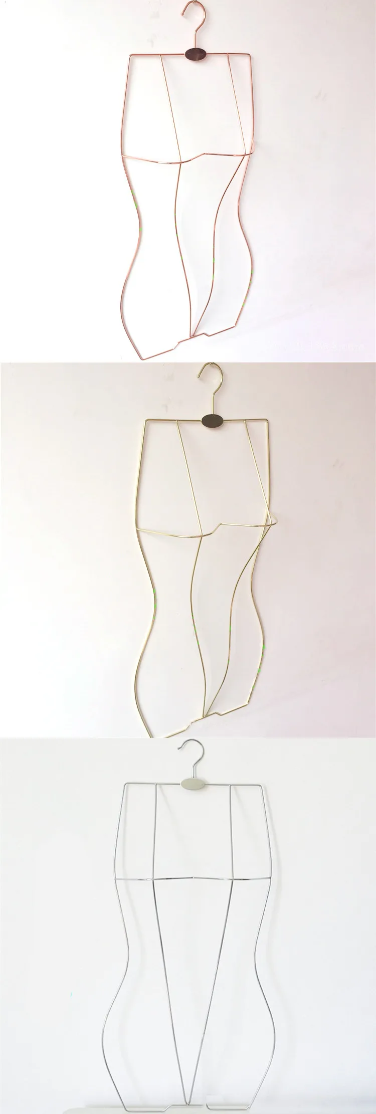 Wholesale High Quality Custom Rose Gold Body Shape Metal Display Bikini