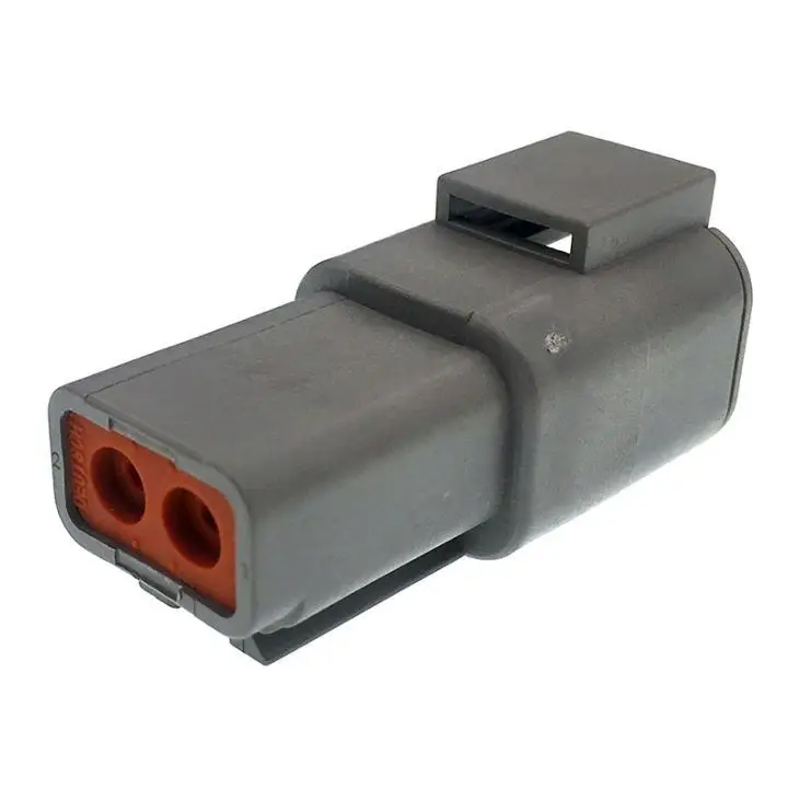 2 Pin Waterproof Connector Wiring Harness Plug Guide Rail Forced Guided