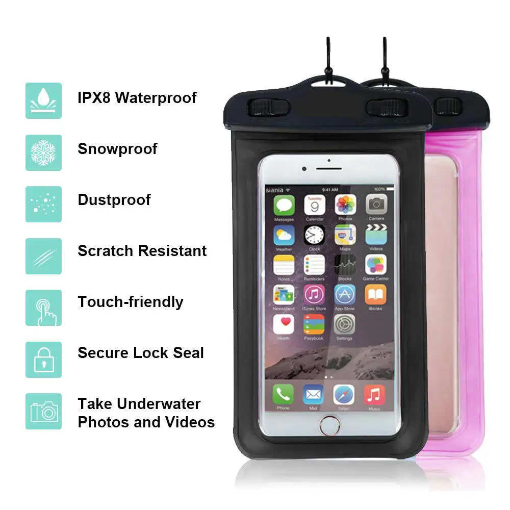 2020 Universal Water Proof PVC Mobile Phone Cases Clear Pouch Waterproof Bag,Water Proof Cell Phone Bag With Lanyard.jpg