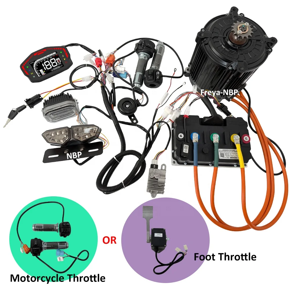 QS180 72-96V 8000W Mid Drive Encoder Motor Kit Fardriver ND72850