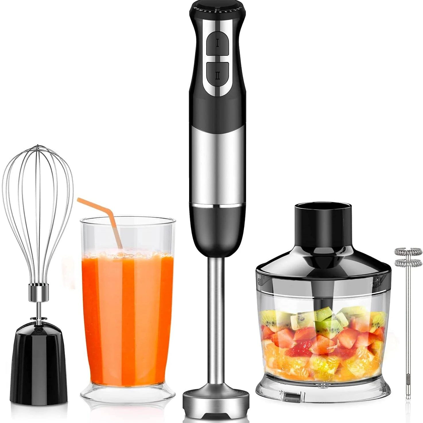 Hot Mini Speedy Food Processor Chopper Electric Stick Mixer Manual Hand