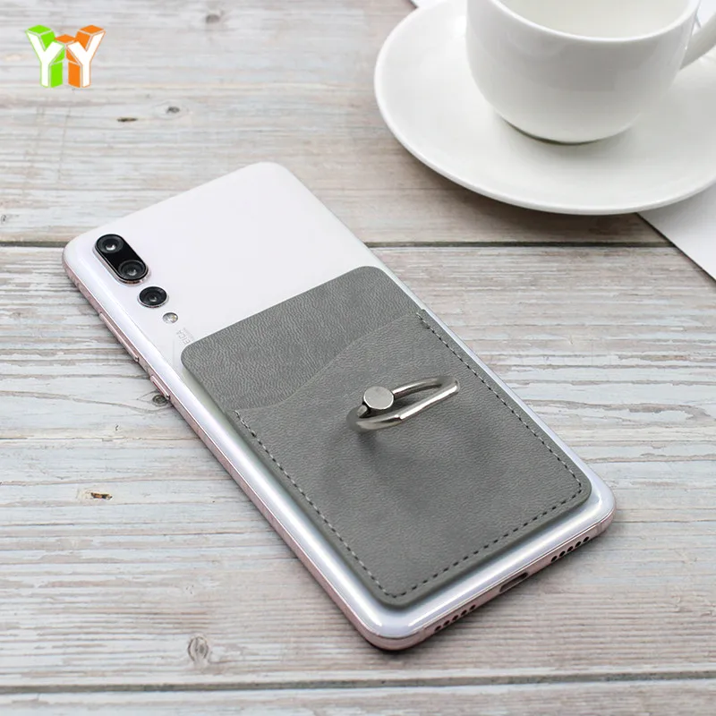 Ced Blue Leather Slm Snap Card Holder, Woman Leather Card Case, Men