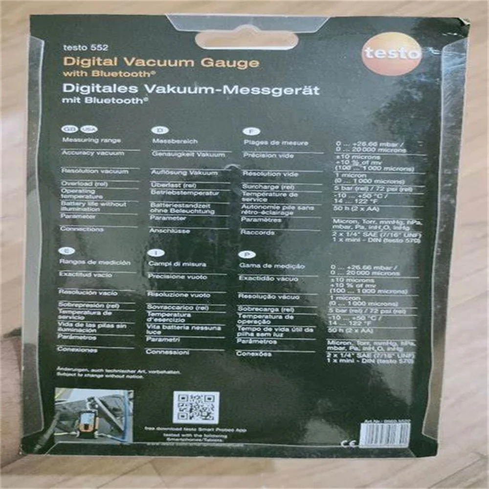 Testo 552 Digital Vacuum Gauge Vacuum Pressure Gauge - Buy Testo 552 ...
