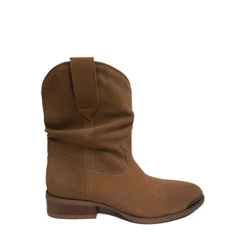 genuine leather slouch boots