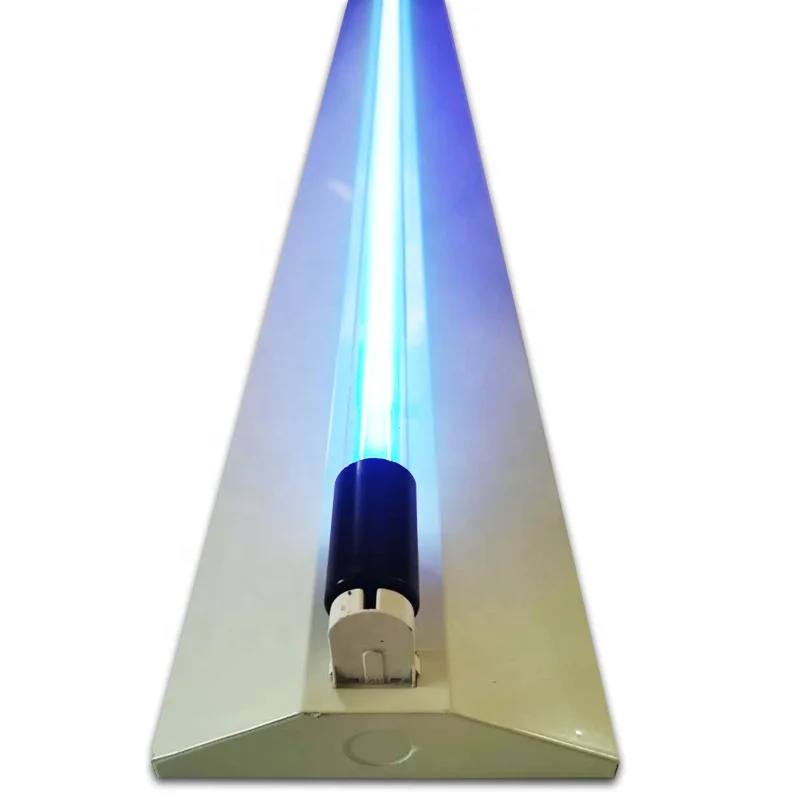 Triangular T8 straight tube ultraviolet sterilization lamp wavelength 254nm suitable for restaurants and hospitals