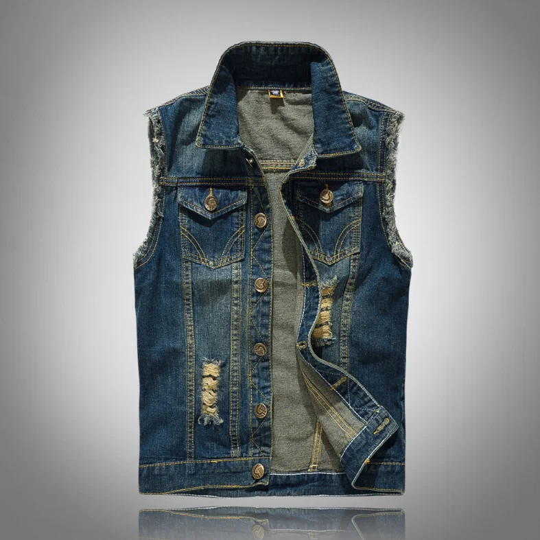 custom denim vests