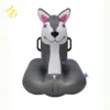 Custom Inflatable Husky Dog Pool Floatie Inflatable Rider Float Swimming Pool Party Raft