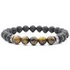 Cheap Initial Women Fashion Jewelry Bracelet Elastic Natural Tiger Eye Beads Stone Bracelet
