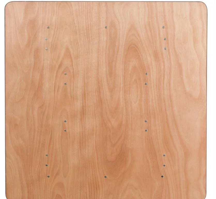 Modern Square Wooden Panel Folding Dining Table Indoor Outdoor Portable Banquet Table manufacture