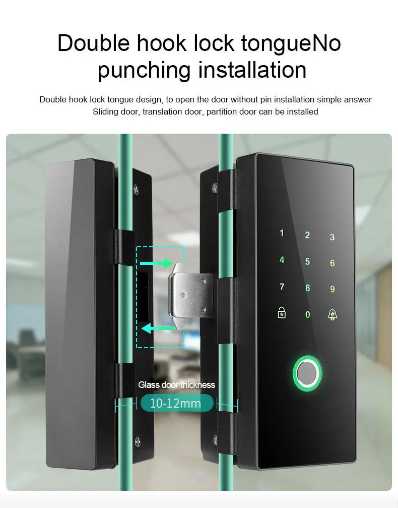 WiFi Smart Home digital Keyless Keypad Deadbolt Door Rim Lock fingerprint door lock home