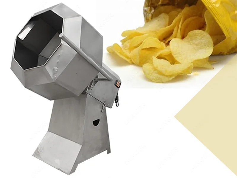 Snack Food Cashew Flavour Popcorn Mixer Fried Chicken Seasoning Machine