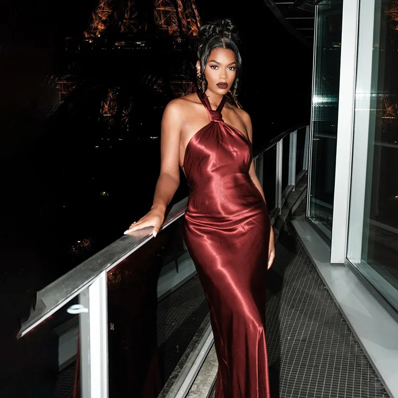 K23D39383 Women's Formal Cocktail Dress Red Sexy Midi-length Bridal Night Dress Ladies Elegant Party Dress K23D39383 Women's Formal Cocktail Dress Red Sexy Midi-length Bridal Night Dress Ladies Elegant Party Dress