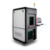 Fully enclosed ezcad software 20W 30W 50W fiber laser marker with electric two-dimensional working table