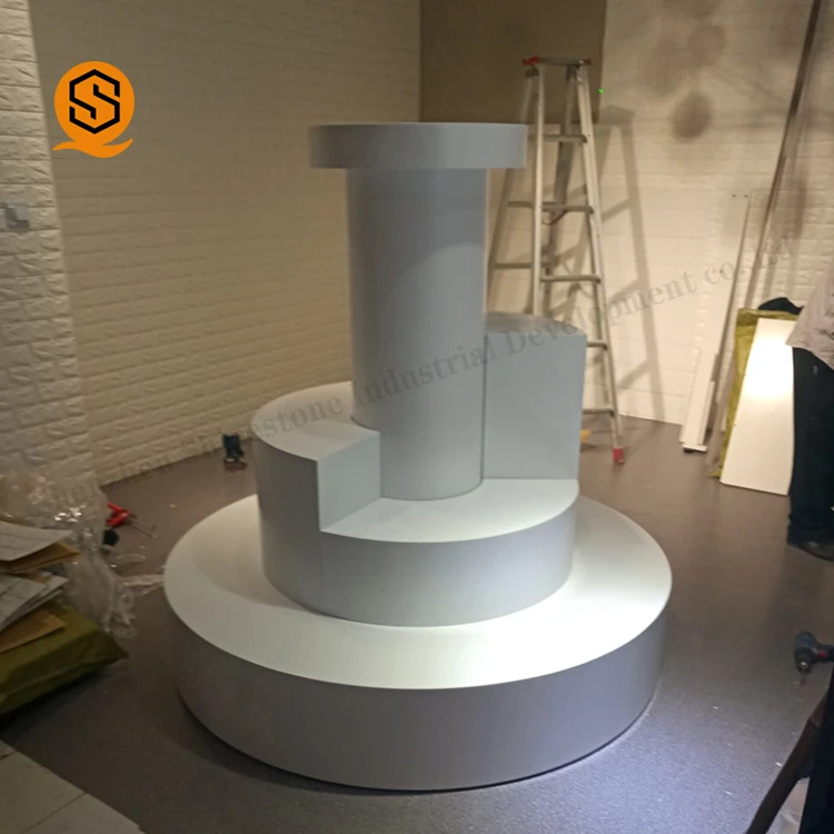 Cylinder Display Stands Plinths Round Acrylic And Acrylic Flower Stand